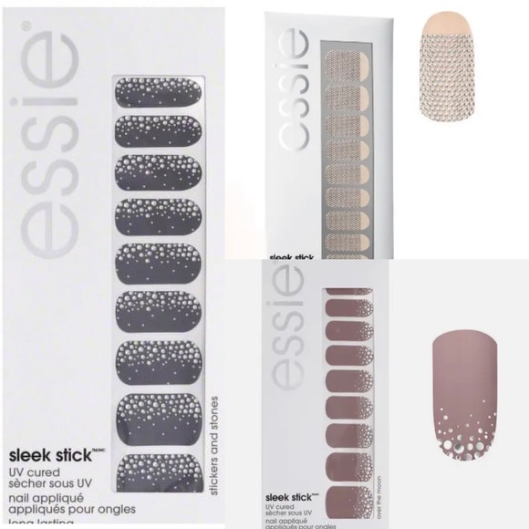 Set of 3 Sleek Stick UV Cured Long Lasting Nail Appliqués - Picture 2 of 8